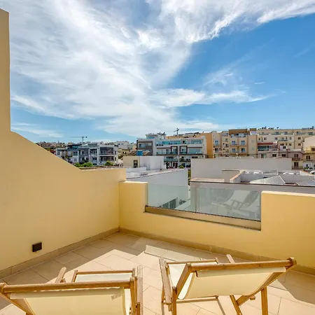 Charming Penthouse With 3 Sun Terraces Jcut2-1 Is-Swieqi